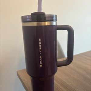 Starbucks Stanley Deep Purple Tumbler with Straw 40oz
